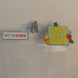 Set of Starbucks Enamel Pins
